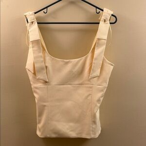 Zara Stylish Cream Tank Top